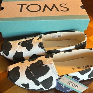 TOMS Alpargata Black Cow Print